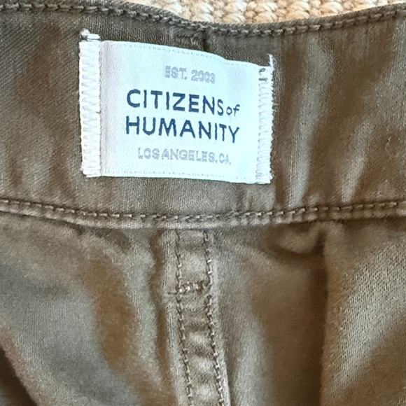 WORN ONCE Citizens of Humanity Marcelle Olive Green Cargo Utility Pants - Picture 9 of 13